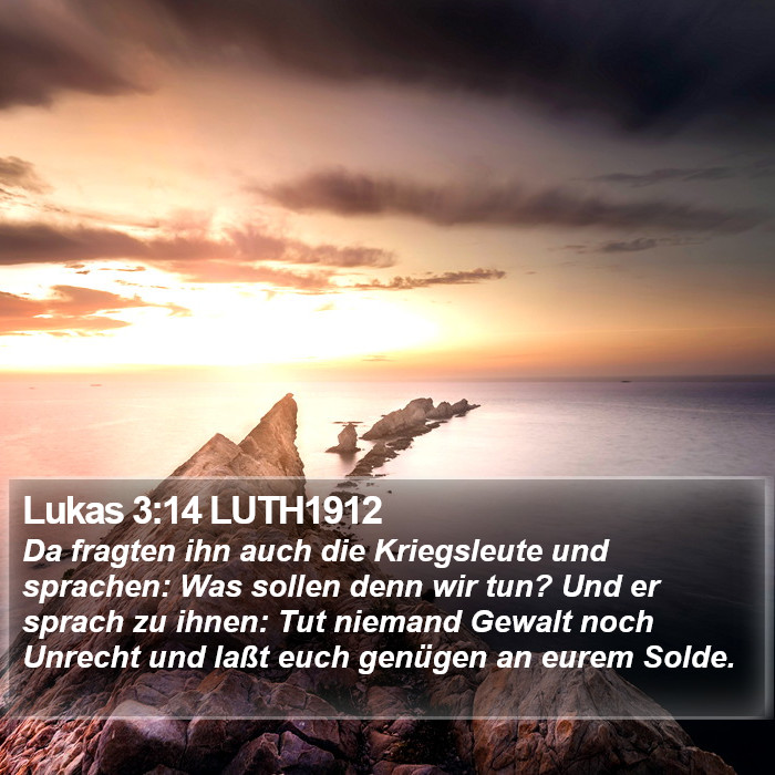 Lukas 3:14 LUTH1912 Bible Study