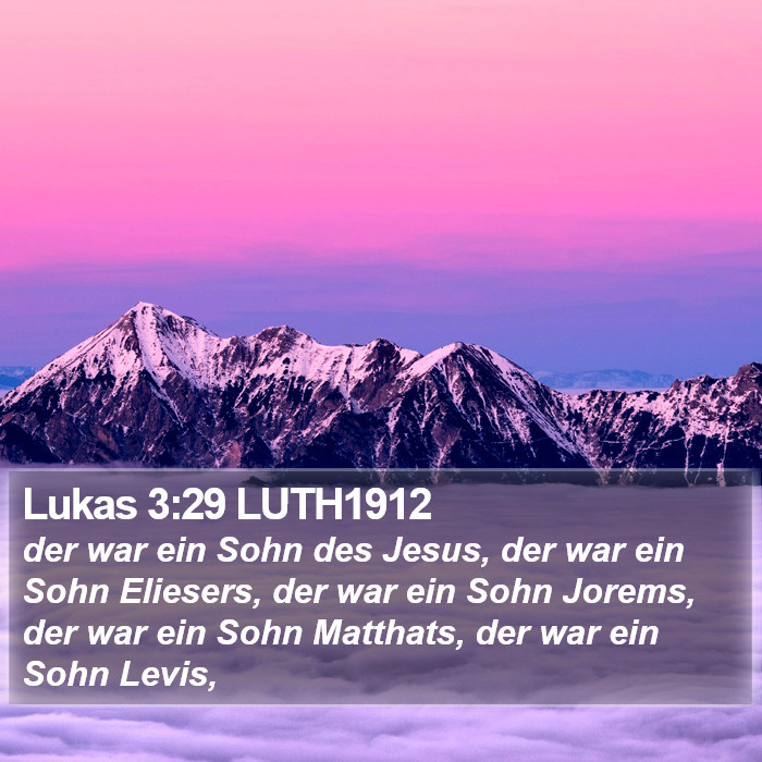 Lukas 3:29 LUTH1912 Bible Study