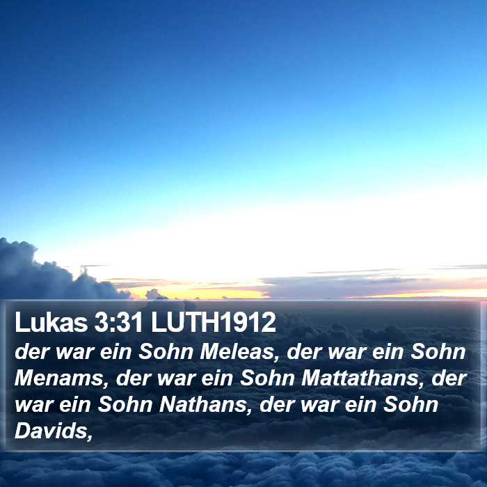 Lukas 3:31 LUTH1912 Bible Study