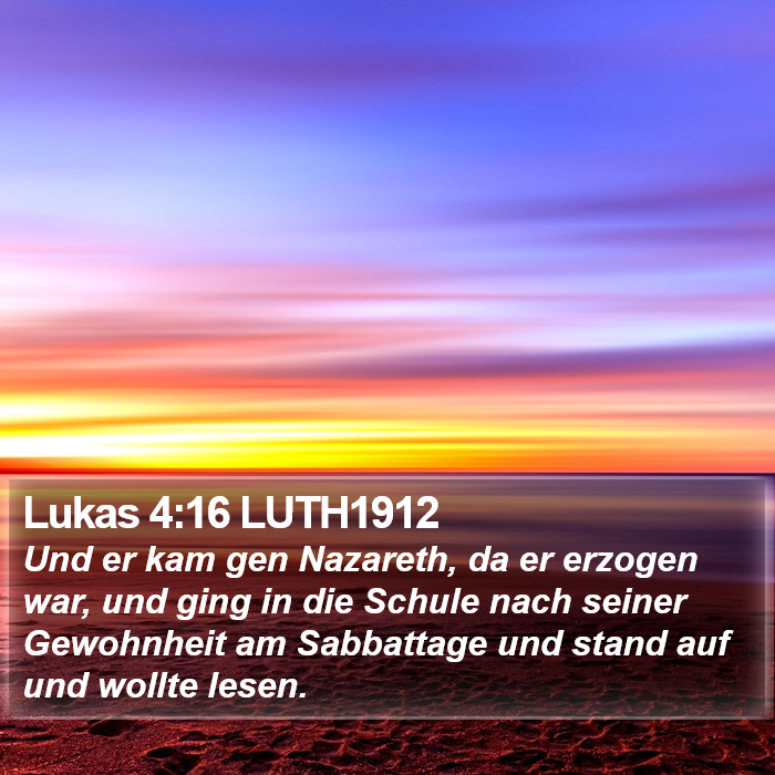 Lukas 4:16 LUTH1912 Bible Study