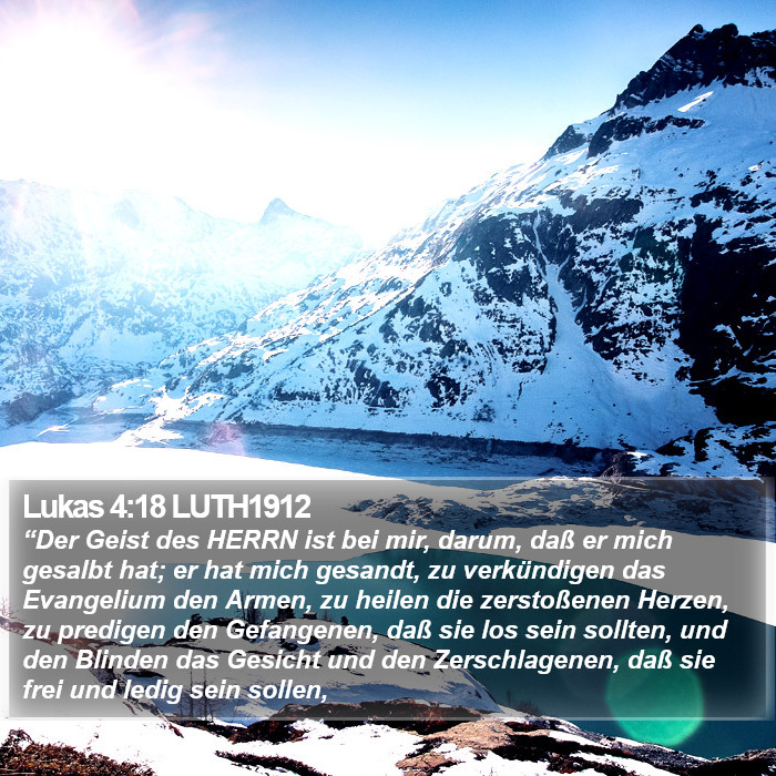 Lukas 4:18 LUTH1912 Bible Study