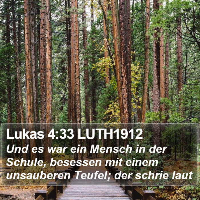 Lukas 4:33 LUTH1912 Bible Study
