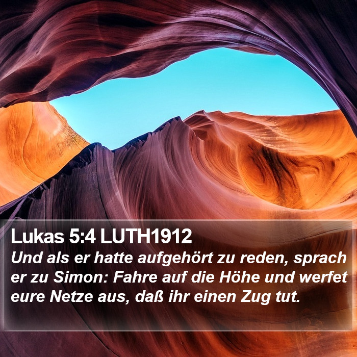 Lukas 5:4 LUTH1912 Bible Study