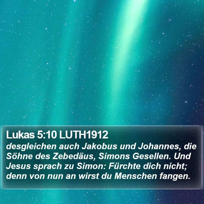 Lukas 5:10 LUTH1912 Bible Study