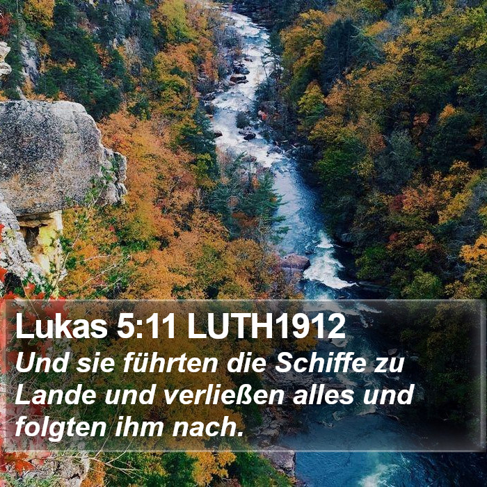 Lukas 5:11 LUTH1912 Bible Study