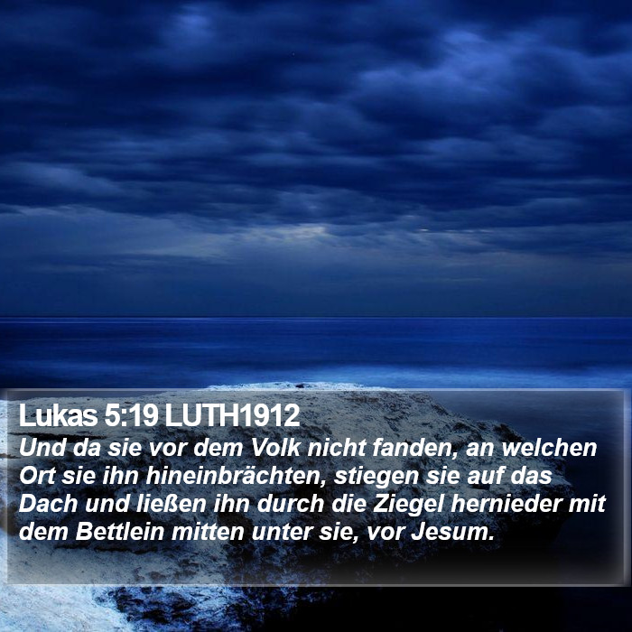 Lukas 5:19 LUTH1912 Bible Study