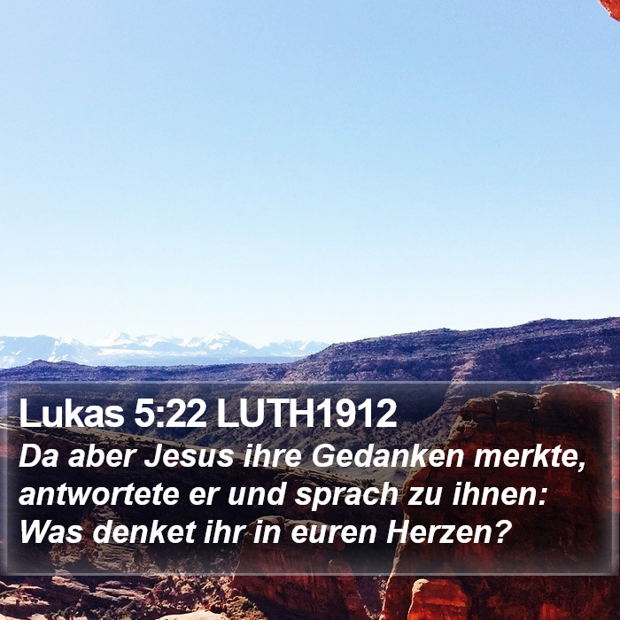 Lukas 5:22 LUTH1912 Bible Study