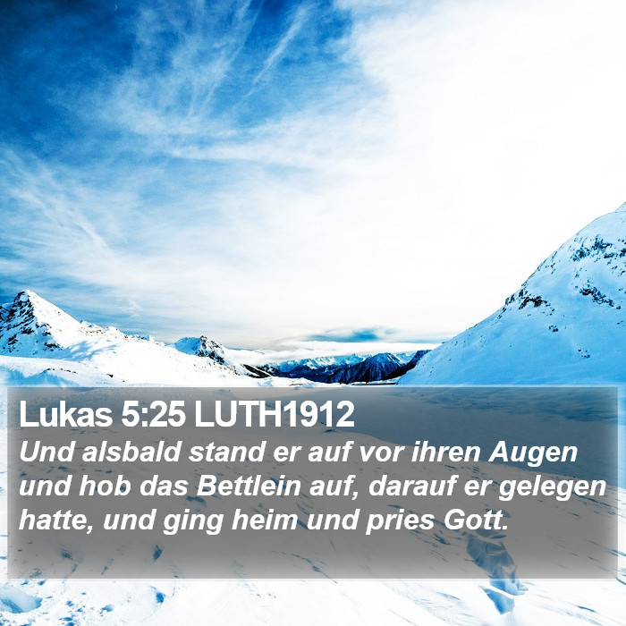 Lukas 5:25 LUTH1912 Bible Study