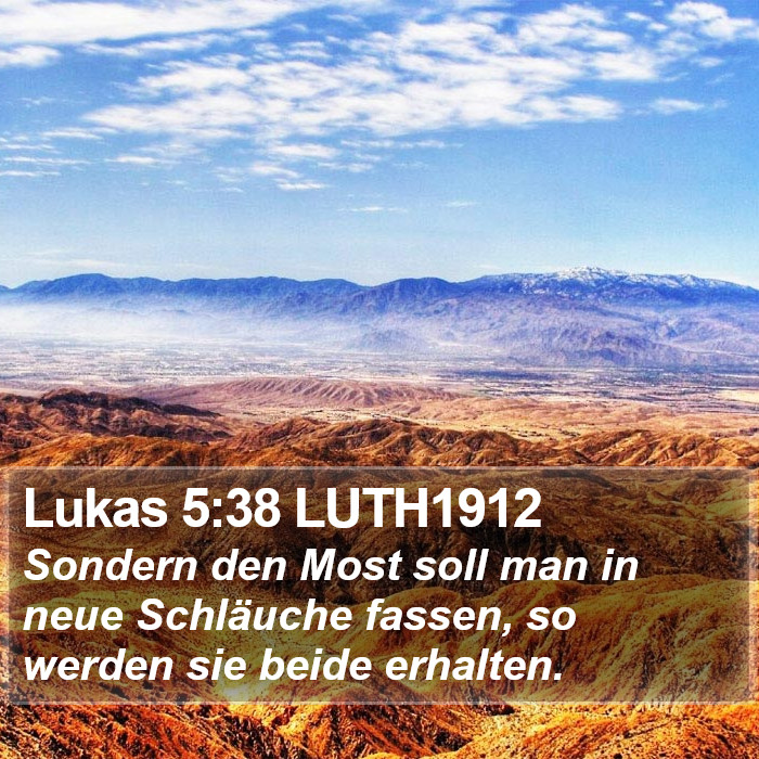 Lukas 5:38 LUTH1912 Bible Study