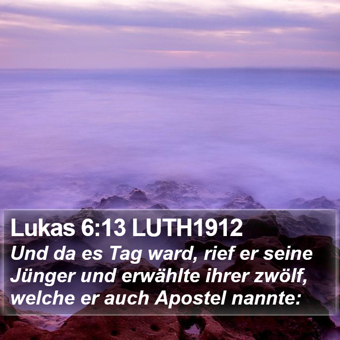 Lukas 6:13 LUTH1912 Bible Study