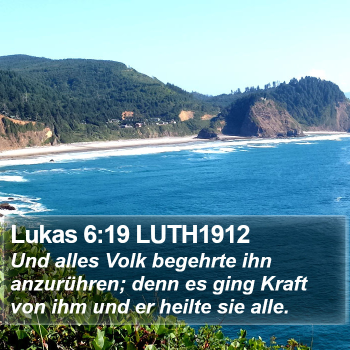 Lukas 6:19 LUTH1912 Bible Study