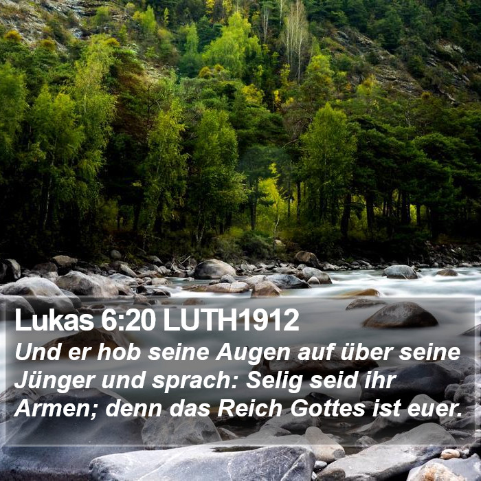 Lukas 6:20 LUTH1912 Bible Study