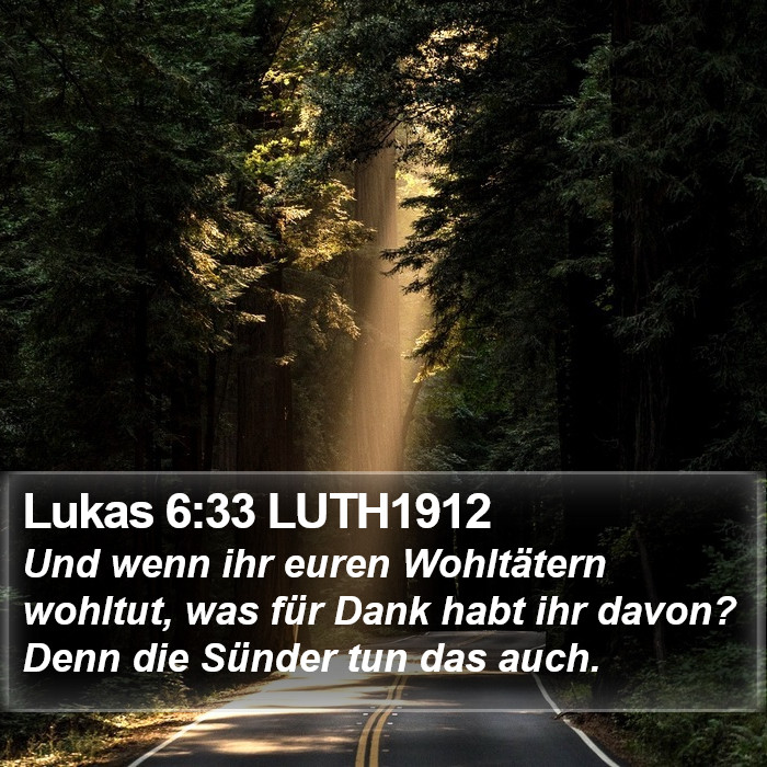 Lukas 6:33 LUTH1912 Bible Study