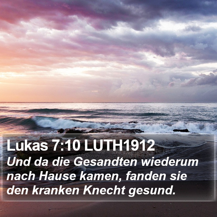 Lukas 7:10 LUTH1912 Bible Study