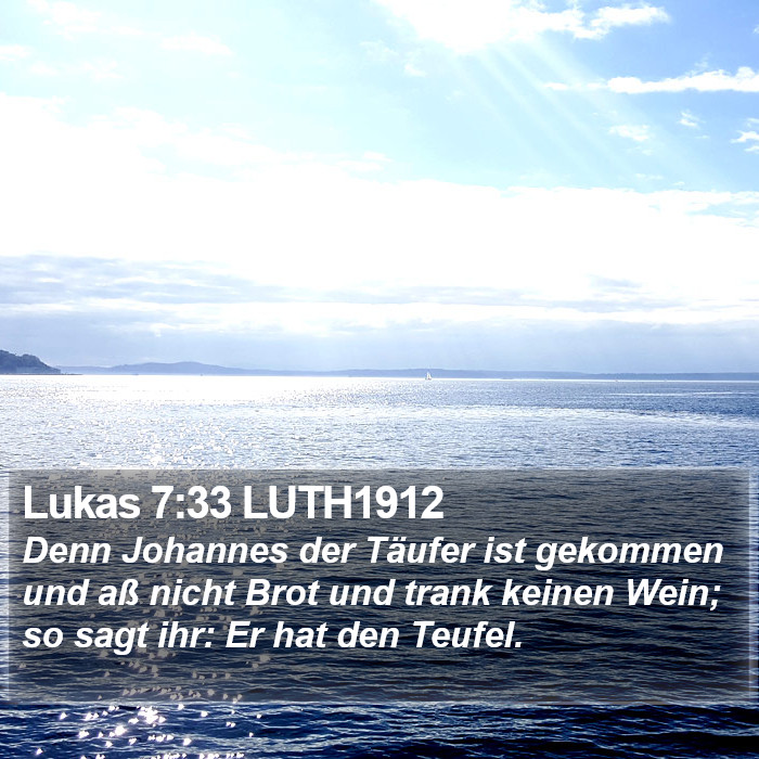 Lukas 7:33 LUTH1912 Bible Study