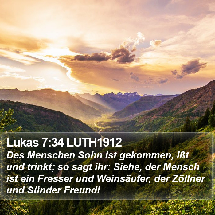 Lukas 7:34 LUTH1912 Bible Study