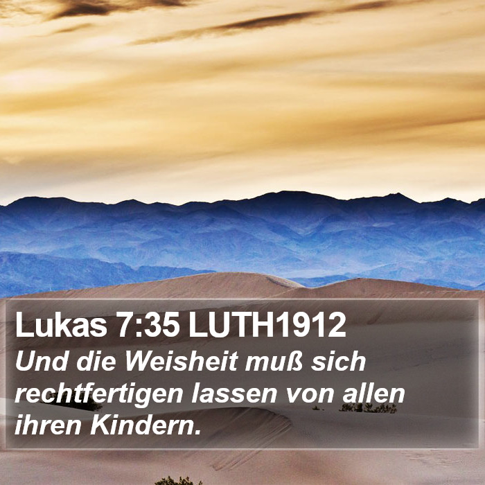 Lukas 7:35 LUTH1912 Bible Study
