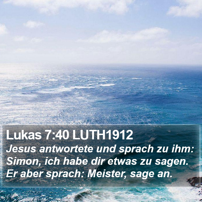 Lukas 7:40 LUTH1912 Bible Study