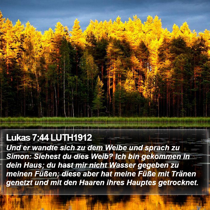 Lukas 7:44 LUTH1912 Bible Study