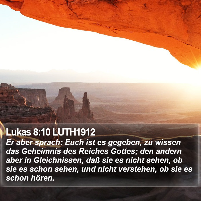 Lukas 8:10 LUTH1912 Bible Study