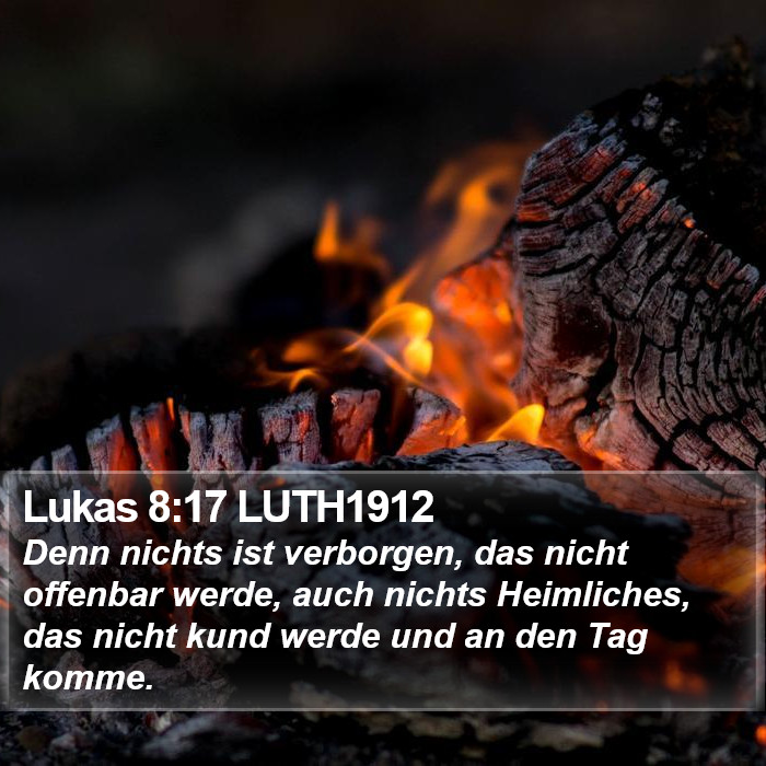 Lukas 8:17 LUTH1912 Bible Study