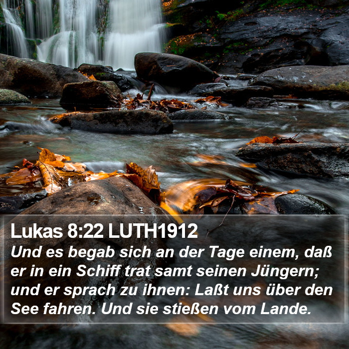 Lukas 8:22 LUTH1912 Bible Study