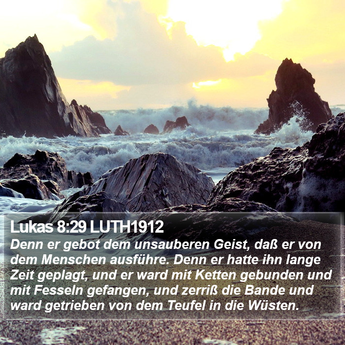 Lukas 8:29 LUTH1912 Bible Study