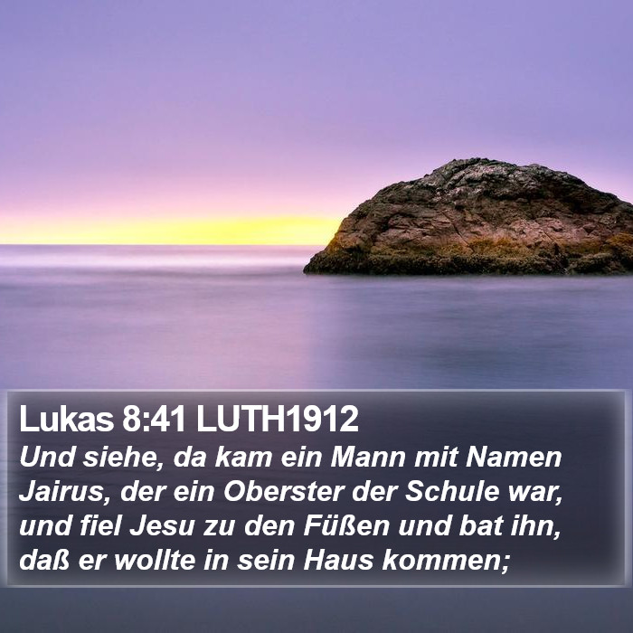 Lukas 8:41 LUTH1912 Bible Study