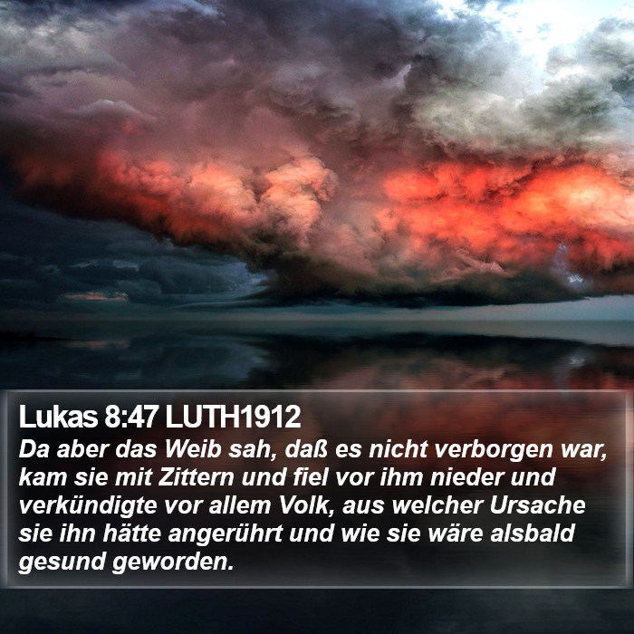 Lukas 8:47 LUTH1912 Bible Study