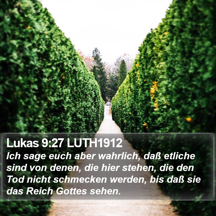 Lukas 9:27 LUTH1912 Bible Study