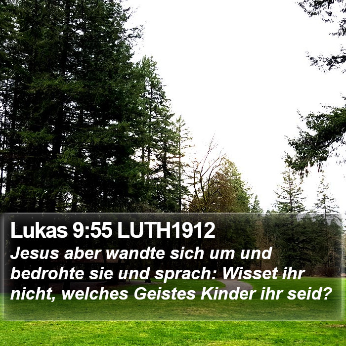 Lukas 9:55 LUTH1912 Bible Study