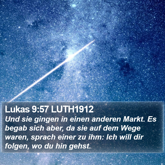 Lukas 9:57 LUTH1912 Bible Study