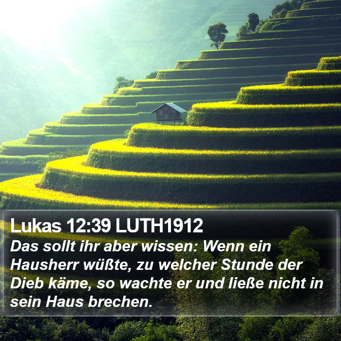 Lukas 12:39 LUTH1912 Bible Study