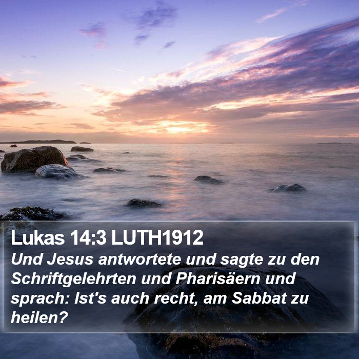 Lukas 14:3 LUTH1912 Bible Study