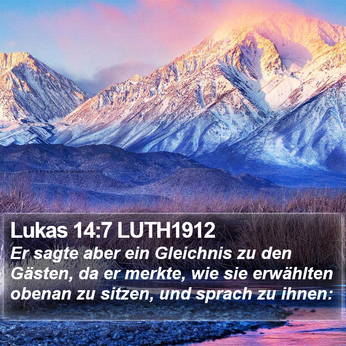 Lukas 14:7 LUTH1912 Bible Study