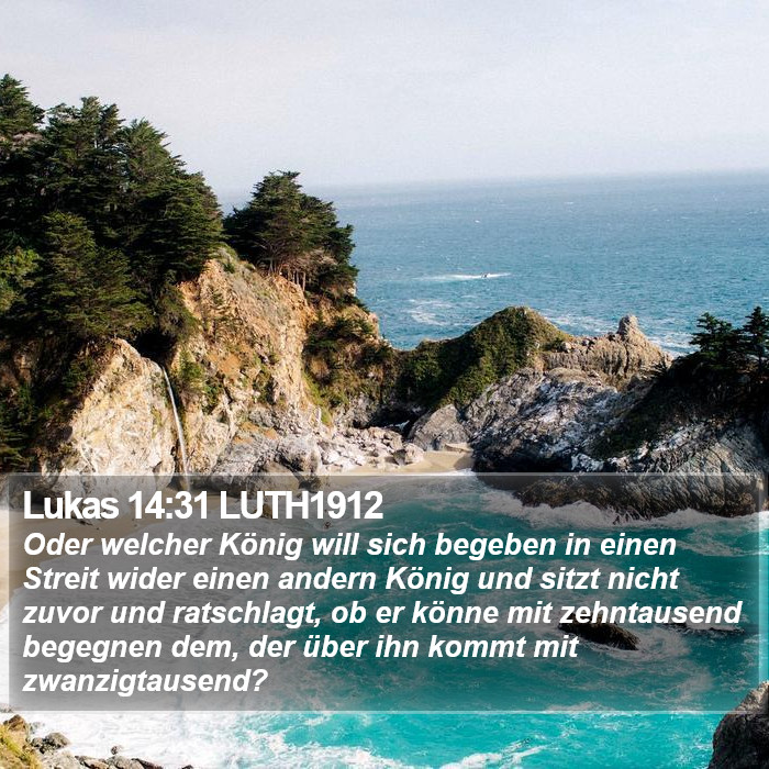 Lukas 14:31 LUTH1912 Bible Study