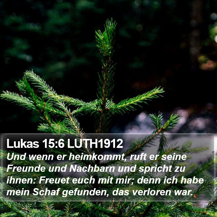 Lukas 15:6 LUTH1912 Bible Study