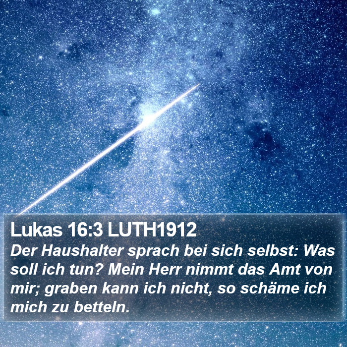 Lukas 16:3 LUTH1912 Bible Study