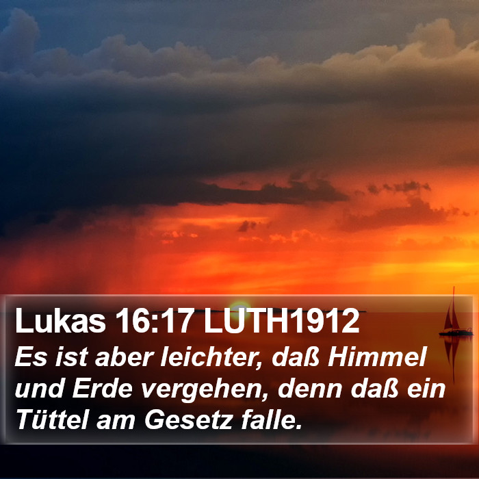 Lukas 16:17 LUTH1912 Bible Study