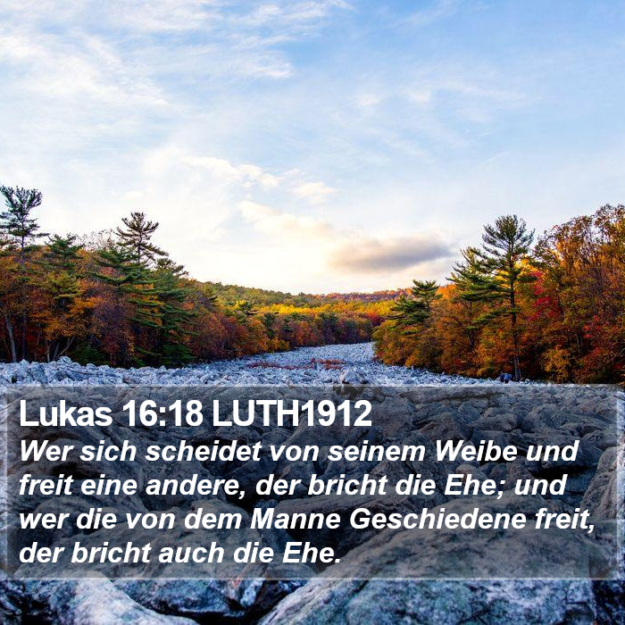 Lukas 16:18 LUTH1912 Bible Study