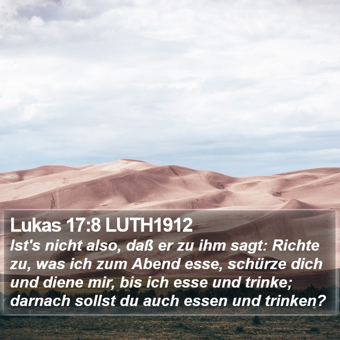 Lukas 17:8 LUTH1912 Bible Study