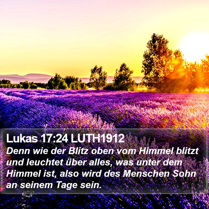 Lukas 17:24 LUTH1912 Bible Study