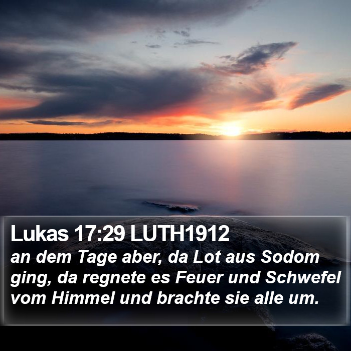 Lukas 17:29 LUTH1912 Bible Study