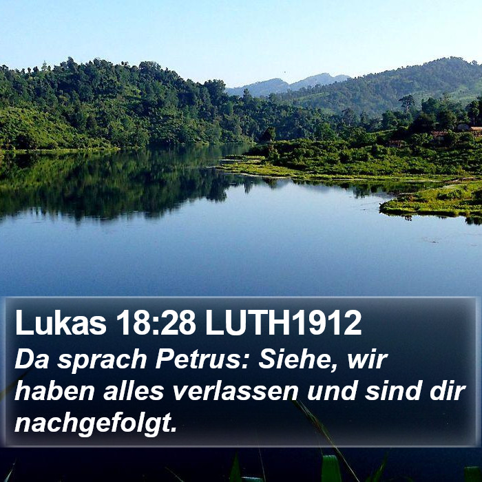 Lukas 18:28 LUTH1912 Bible Study