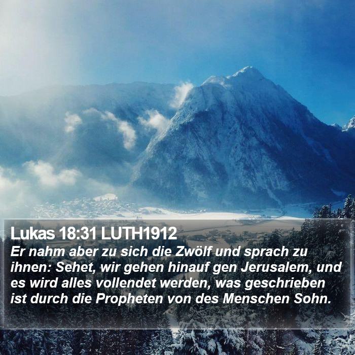 Lukas 18:31 LUTH1912 Bible Study