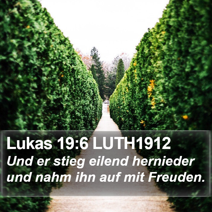 Lukas 19:6 LUTH1912 Bible Study