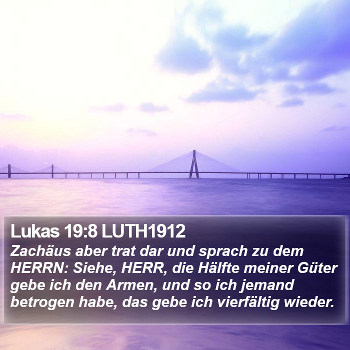 Lukas 19:8 LUTH1912 Bible Study