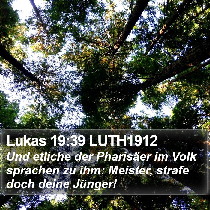 Lukas 19:39 LUTH1912 Bible Study