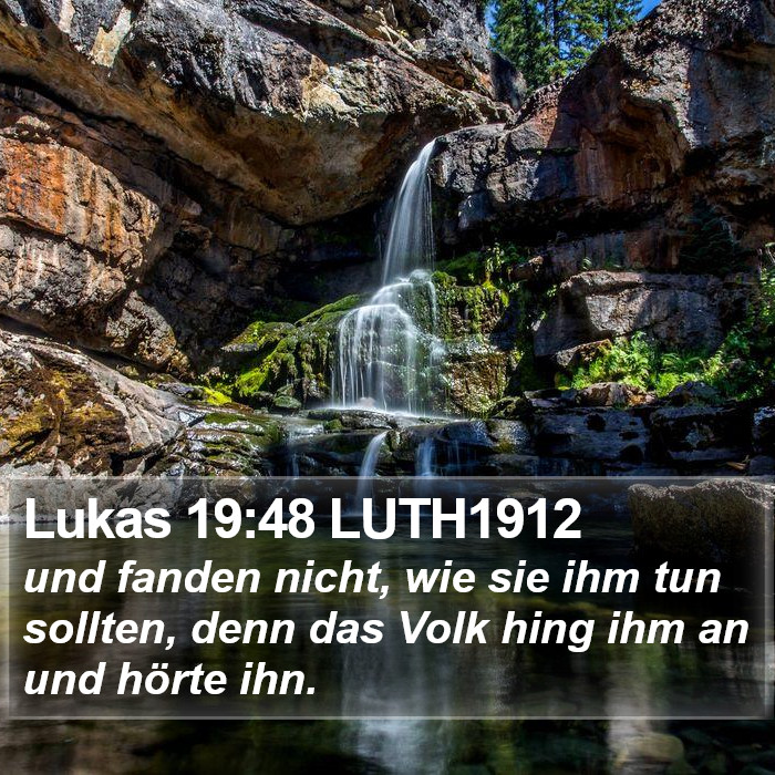 Lukas 19:48 LUTH1912 Bible Study