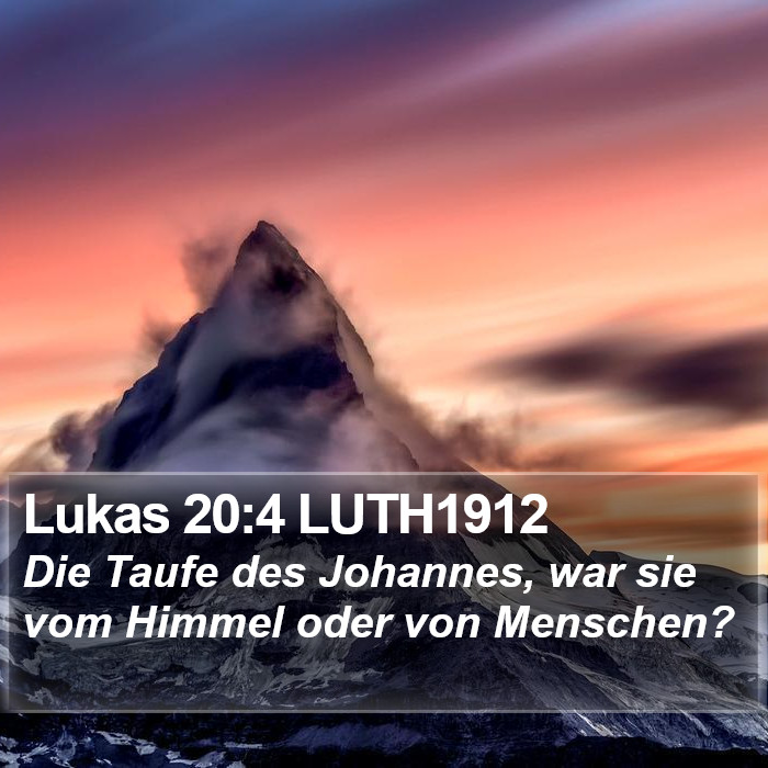 Lukas 20:4 LUTH1912 Bible Study